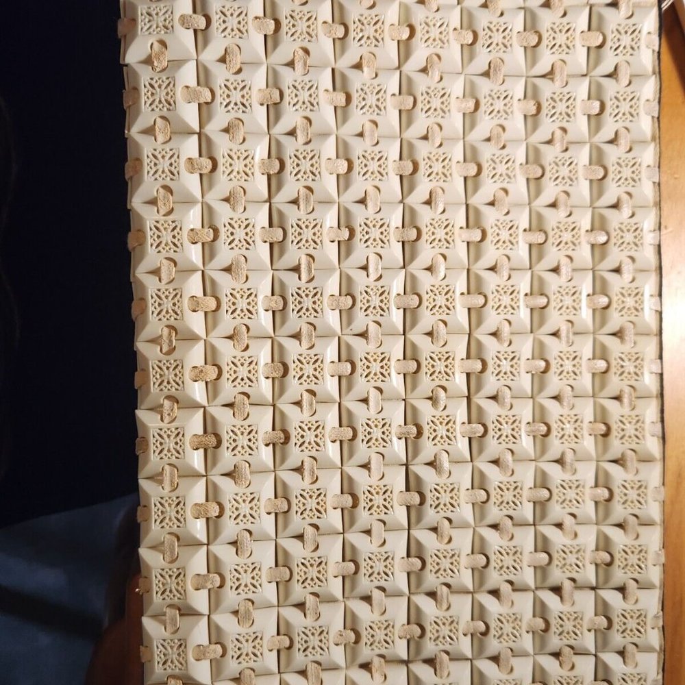 Vintage clutch 40's plastic flex purse